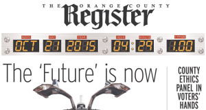 Newspapers bet big on Back to the Future Day