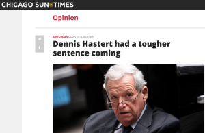 Filter: Pederast Dennis Hastert avoids full media storm Dennis Hastert