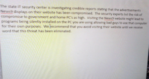 Blocked for a week, News 9 website cleared of malware malware