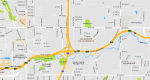 River, railroad & roadways: Rebuild huge for I-235 & I-44 I-235 and I-44 interchange
