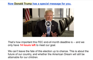 Outraised: Trump emails signal Clinton fundraising lead Trump emails