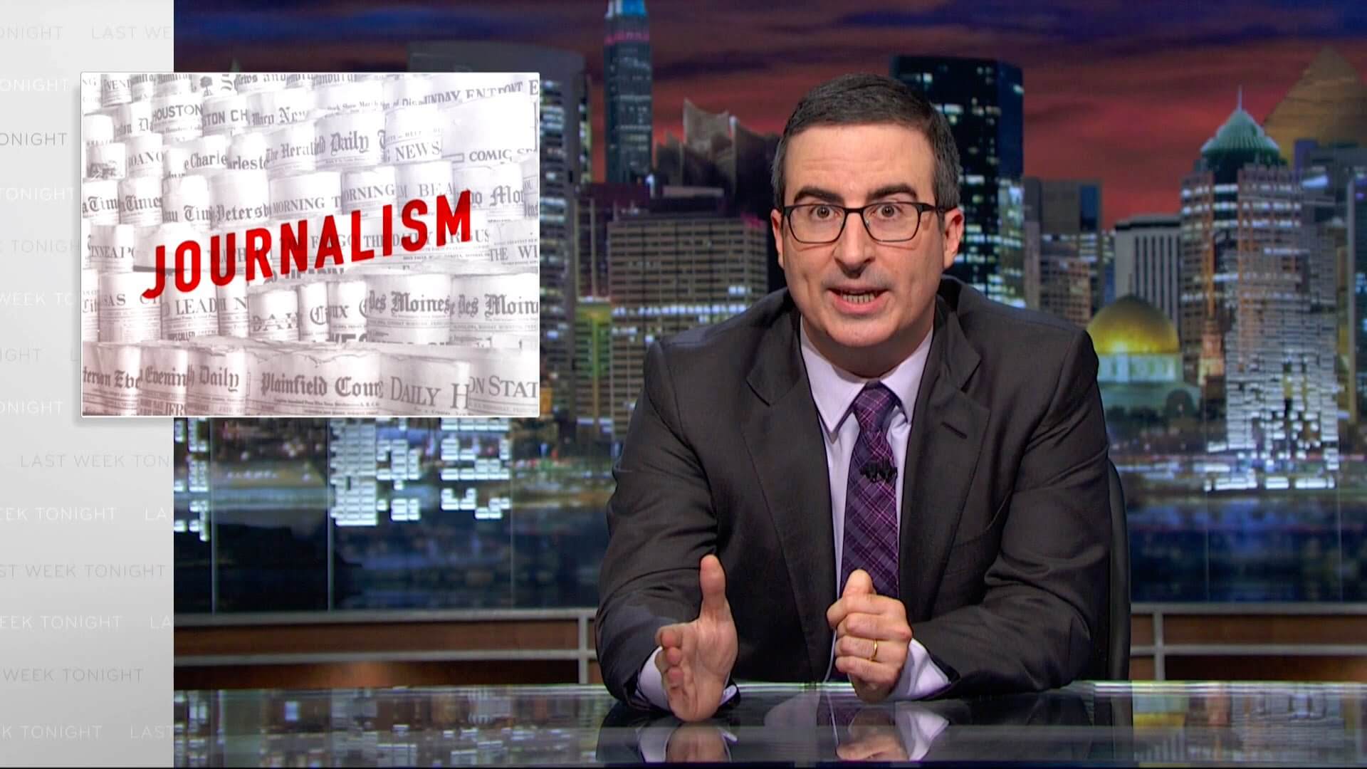 Journalism on Last Week Tonight