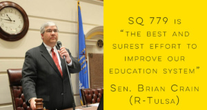 Point: Sen. Brian Crain urges citizens to vote for SQ 779 Vote for SQ 779