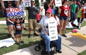 Trump Train rolls into Norman, spectacle ensues Trump Train protesters