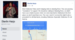 Filmmaker Sterlin Harjo: ‘We should be walking to Standing Rock’ Sterlin Harjo