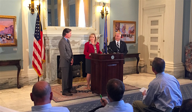 fallinbenge Chris Benge Mike Hunter Mary Fallin
