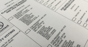 Today I voted in the 2016 presidential election 2016 presidential election