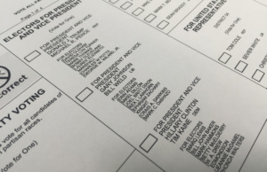 Today I voted in the 2016 presidential election 2016 presidential election