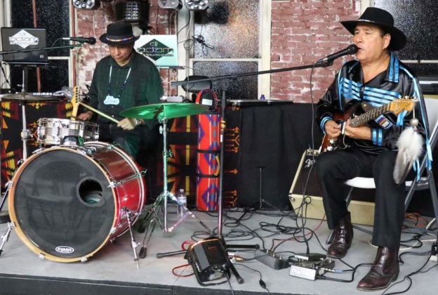 Musicians at art walk Friday in Norman.