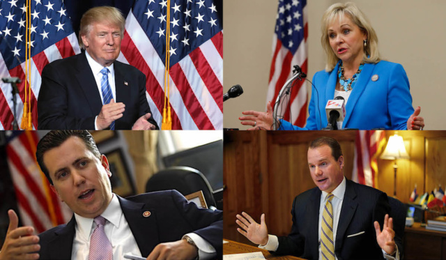 Trump, Fallin, Lamb, Boren