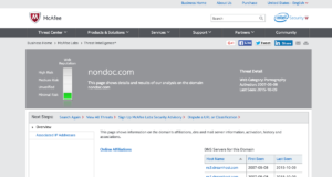 That time we were a ‘porno’ site NonDoc as a porno site