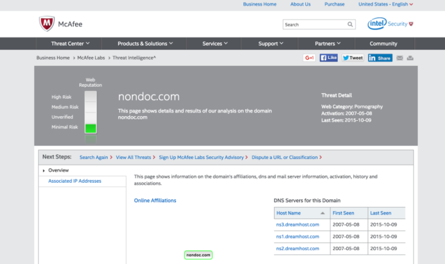 NonDoc as a porno site