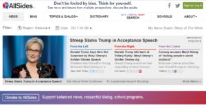 Looking for balanced news? Check out AllSides AllSides