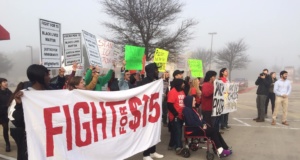 Fight for 15 sparks day of protests at Austin Carl’s Jr. Fight for 15