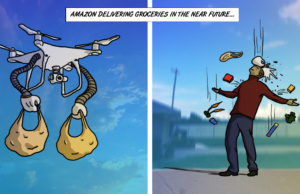 Amazon purchase of Whole Foods could mean Grocery Drones grocery drone