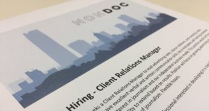 Now hiring: NonDoc seeks client relations manager client relations manager