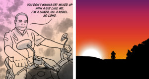 David Boren rides off into the sunset Rebel Boren