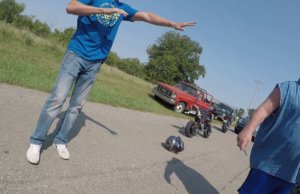 Intense Oklahoma road rage video shows gun, bikes, fight