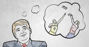 Trump fadeaway jumper topples Hurricane Maria Hurricane Maria