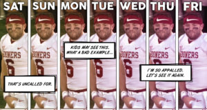 ESPN obsessed with the Baker Mayfield crotch grab Baker Mayfield crotch grab
