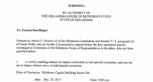 Updated: House withdraws subpoenas from three Fallin team members subpoenas