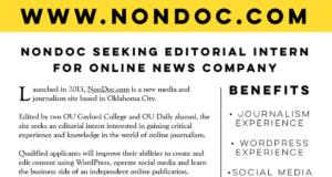 Gaylord College creates student opportunity at NonDoc Gaylord College editorial internship