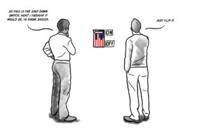 Flipping the switch for a government shutdown government shutdown