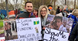 Among varied walkout moods, teachers call for progress walkout