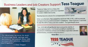 Rep. Tess Teague campaign flier irks Aeronautics Commission director Tess Teague