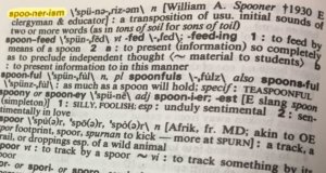 Spoonerisms: Father-son rivalry rooted in wordplay spoonerisms