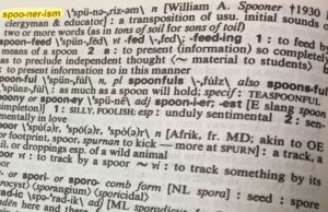 Spoonerisms: Father-son rivalry rooted in wordplay spoonerisms