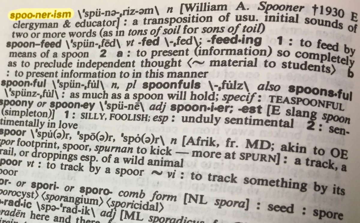 spoonerisms