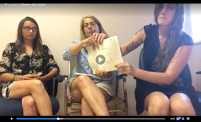 Green The Vote signature issues