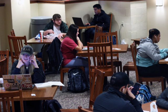 people behind screens