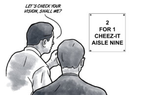 Value of Walmart eye test debated with SQ 793 Walmart eye test