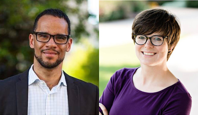 James Cooper and JoBeth Hamon