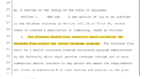 Insure (more of) Oklahoma: SB 605 passes committee Insure Oklahoma