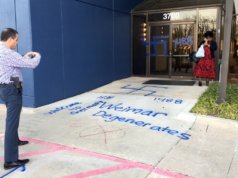 Racist graffiti stains Oklahoma Democratic Party HQ Oklahoma Democratic Party