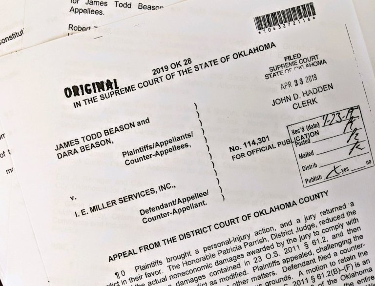 Oklahoma Supreme Court strikes down lawsuit cap