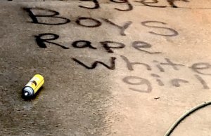 People ‘disgusted’ with racist vandalism across Norman Norman racism