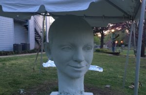 Olivia lives: Norman sculpture restored after vandalism Norman