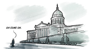 Things go off the rails at the Oklahoma Capitol off the rails