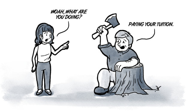 college costs an arm and a leg