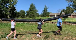UCO students help clean up Arcadia Lake after flooding Arcadia Lake