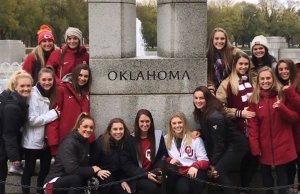 OU gymnastics team visits White House amid fencing team rebuke gymnastics