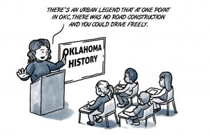 Highway to the construction zone road construction