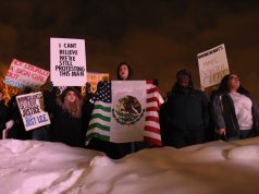 30-degree weather not enough to hold back Trump rally protesters in Iowa Trump rally