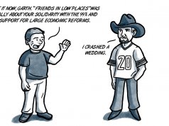 Where the whiskey drowns and the Bern chases … Garth Brooks