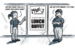 PPP helps keep the proverbial pizza cooking proverbial pizza