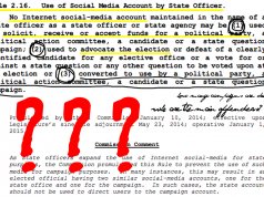 Ambiguous social media rule leaves legislators in an ethical limbo social media rule